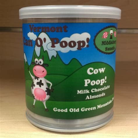 Vermont Can O Poop Cow Poop Milk Chocolate Almonds
