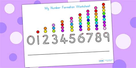 Free Number Formation Worksheet Teacher Made Twinkl