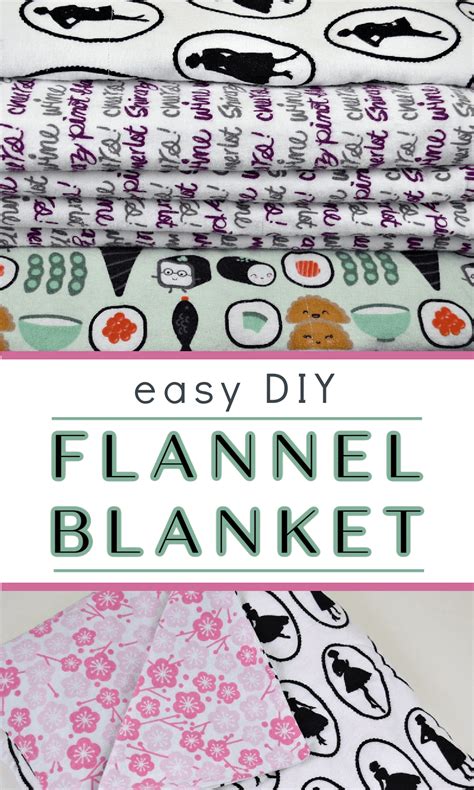 Easy To Make Flannel Blanket Flannel Blanket Diy Flannel Blankets