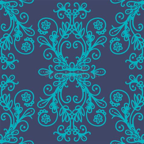 Seamless With Vintage Floral Pattern Stock Vector Illustration Of