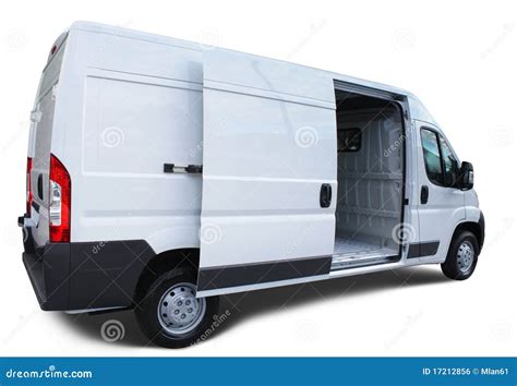 Delivery Van Stock Photo Image Of White Cargo Door 17212856