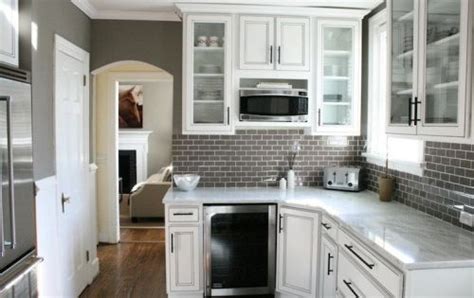 It is such a classic, whether on walls or cabinetry. Gray walls, White cabinets and Cabinets on Pinterest