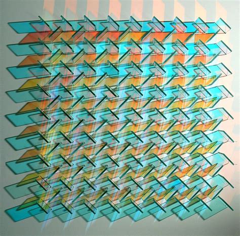 Geometric Dichroic Glass Installations By Chris Wood Glass Art Installation Glass