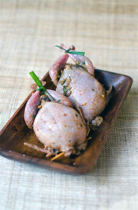 Falafel stuffed spiced quail with salata el-raheb | Quail ...