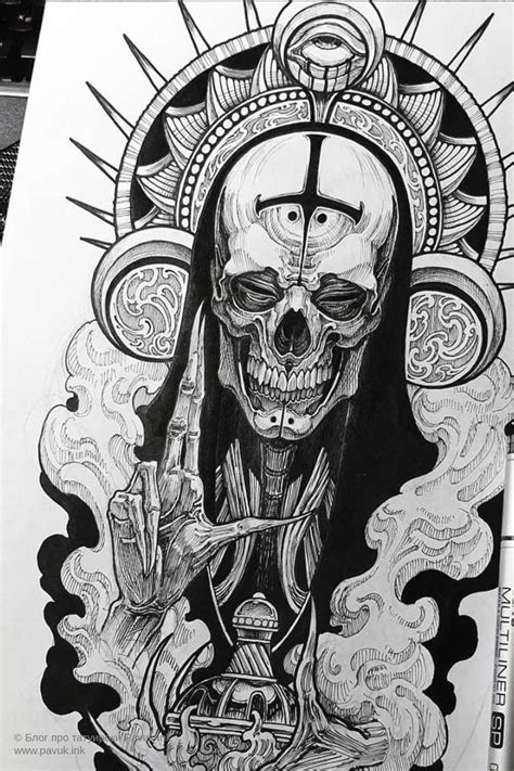Skulls Drawing Dark Art Drawings Tattoo