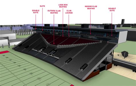 Photos Northern Illinois Unveils Huskie Stadium Stadium Renovations