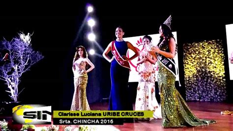 Miss Chincha 2016 Clarisse Luciana Uribe Cruces De La San Juan
