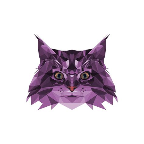 Low Polygon Cat Digital Art By Alexandra Dan Pixels