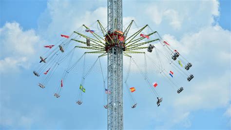 Amusement Park With Recreational Equipment And Other Entertainment