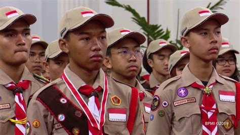 Presiden Melepas Kontingen Gerakan Pramuka Indonesia Untuk Jambore