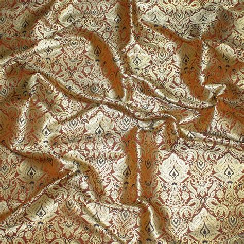 Banarasi Brocade Silk Fabric Indian Brocade Blended Silk Etsy