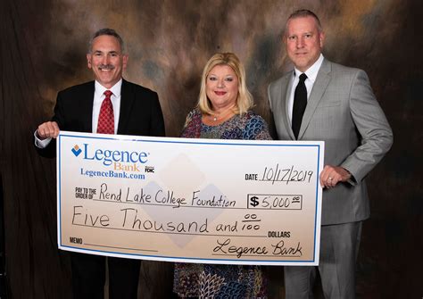 Legence Bank supports RLC students with $5K sponsorship - Rend Lake College