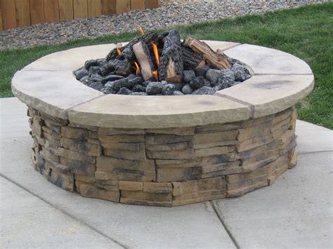 Stone Fire Pit Picture Rickyhil Outdoor Ideas How To Build Stone