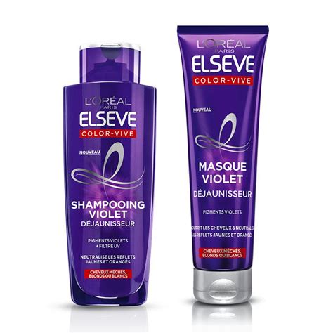 Elseve Elseve Color Vive Shampooing Violet Déjaunisseur & Masque Violet