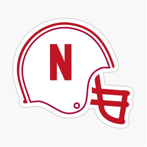 Inch Huskers Football Helmet Univ Of Nebraska Nu Cornhuskers Logo