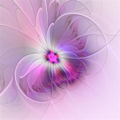 Abstract Flower Digital Art By Gabiw Art