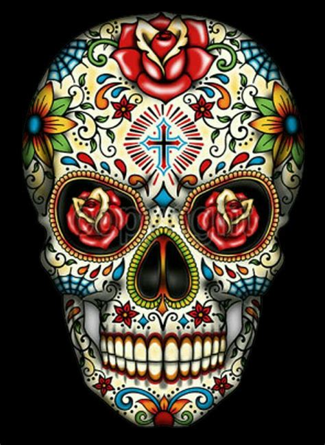 Pin By Mindy On Sugar Skulls Sugar Skull Tattoos Skull Art Skull