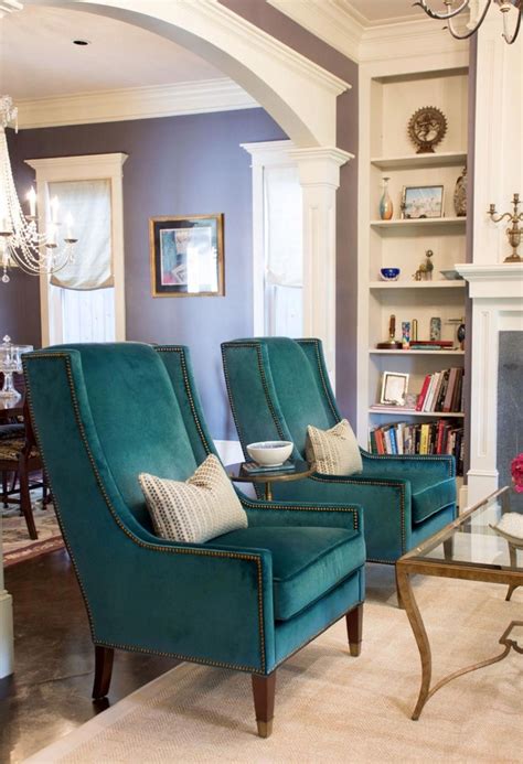 Living room furniture by ashley furniture homestore. Teal living room decor teal velvet chairs teal sofa teal ...