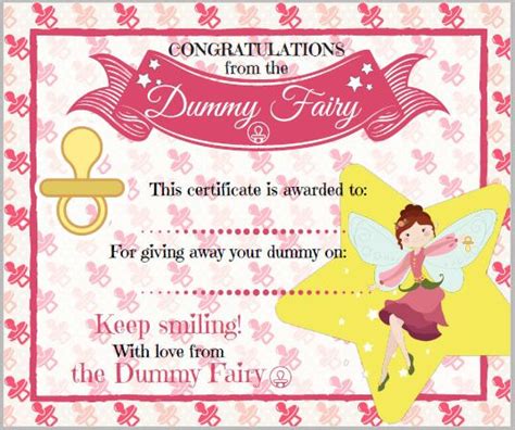 certificate   dummy fairy   love tooth