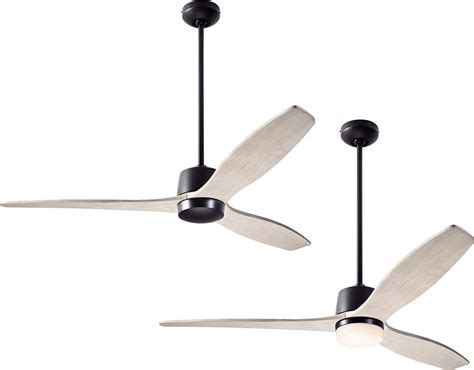 The dc slim modern fan features a simple, vertical orientation appropriate to contemporary architecture. Modern Fan Company ARB-DB-54-WW Arbor DC Modern Dark ...
