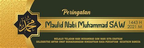 Desain Banner Maulid Nabi Muhammad Saw 1444 2022 Cdr Psd Twiboniz