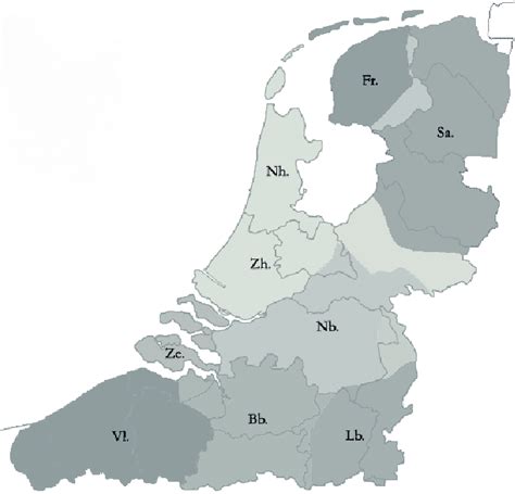 the main dialect areas within the present day dutch language area download scientific diagram