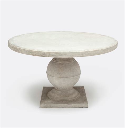 Bostwick Round Concrete Dining Tables Mecox Gardens