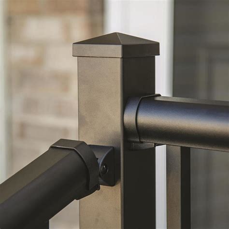 Freedom Winchester Matte Black Aluminum Stair Post Connector At
