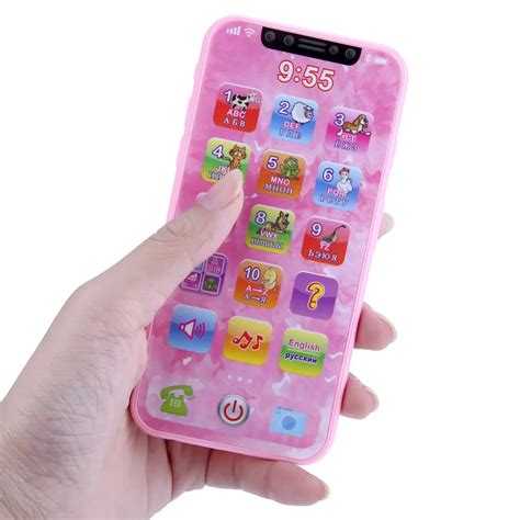 Electronic Toy Phone Kid Mobile Phone Russian And English Educational