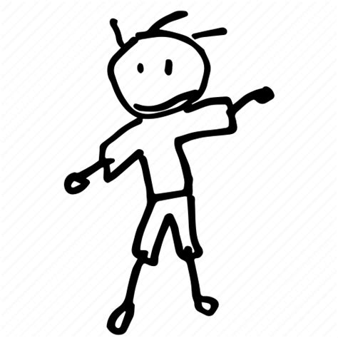 Boy Doodle Drawing Freehand Hand Drawn Kids Male Man Stickman