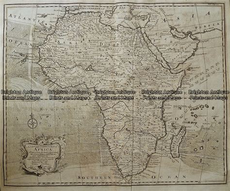 Antique Map 232 076 New And Accurate Map Of Africa By Bowen C1744