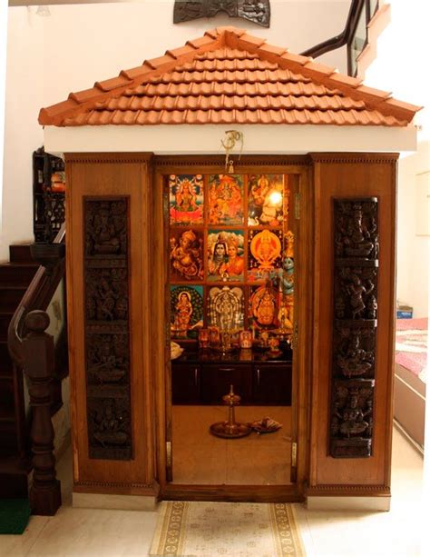 Artnlight Tradition Recreated In A Home In Palakkad Pooja Room