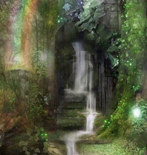 That Very Special Place Fantasy Landscape Waterfall Fantasy Places