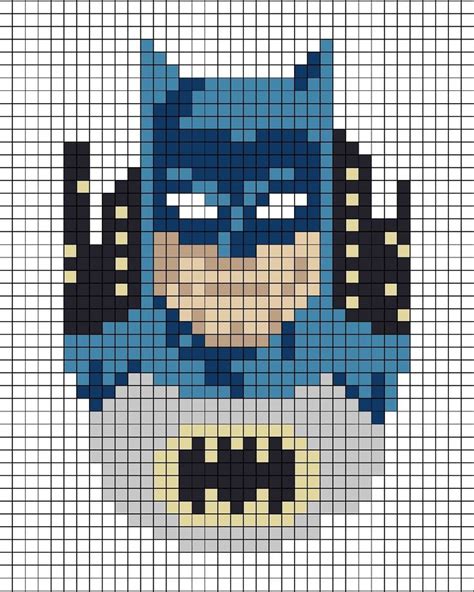 Minecraft Pixel Art Templates Batman