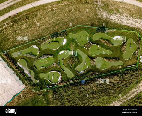 Outdoor Mini Golf Course Stock Photo Alamy