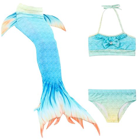 Buy Summer Fancy Bikini Mermaid Tail Swimsuit Cartoon Bikini Mermaid