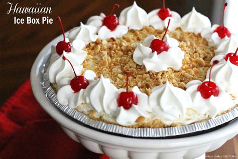 Hawaiian Ice Box Pie This No Bake Hawaiian Ice Box Pie Is Packed With The Flavors You Might