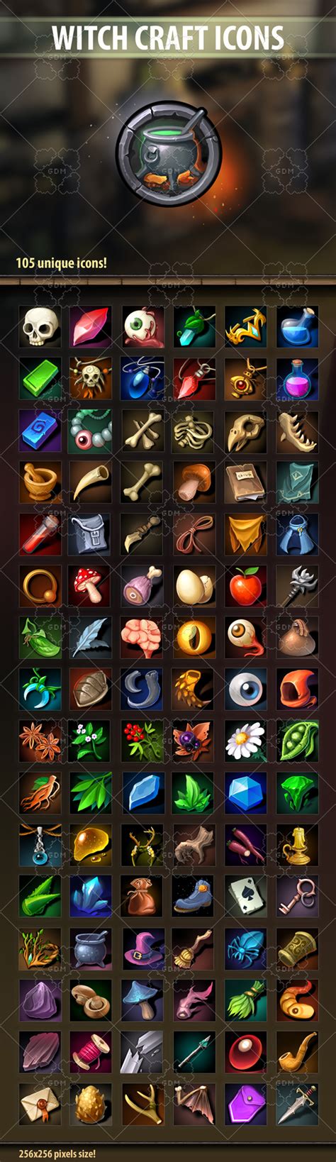 Witch Craft Icons Gamedev Market Fish Icon Game Icon Witch