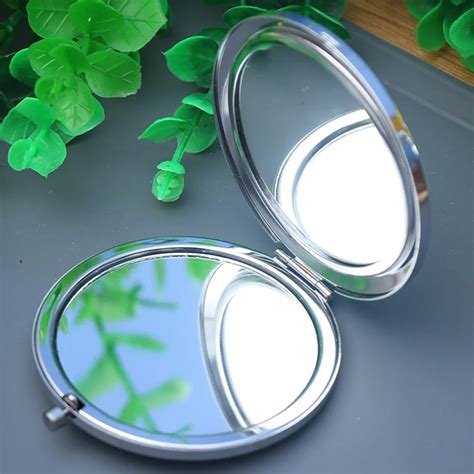Lovely Women Crystal Makeup Mirror Portable Double Side Cosmetic Mirrors For Quick Makeup Girls