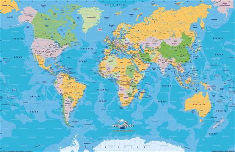 25 Unico El Mapa Planisferio Politico Completo