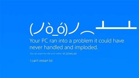 Every Time I Get A Bsod Pcmasterrace