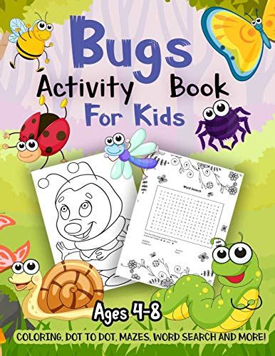 Pdf Download Bug Activity Book For Kids Ages 4 8 A Fun Kid Workbook