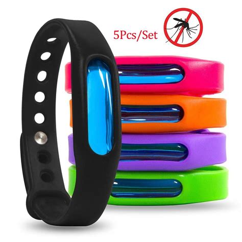 5pcsset Mosquito Repellent Wristband Anti Mosquito Pest Insect Bugs