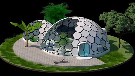 Dome House Biodomes Merged Domes Futuristic Architecture Dome Homes Dome House Geodesic