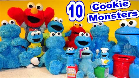 Cookie Monster Collection Featuring 10 Cookie Monsters And Our Puppy