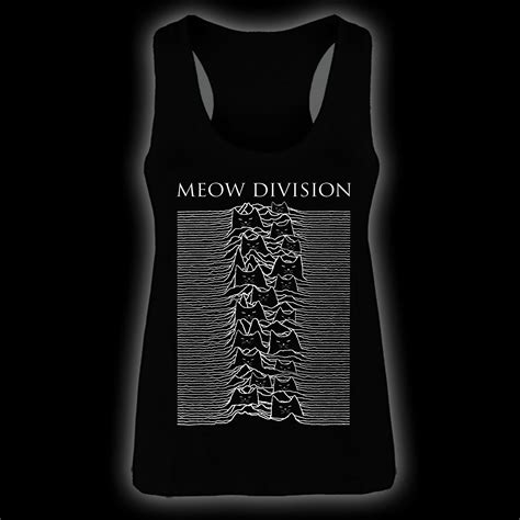 Meow Division Tank ☽ Goth Feline Kvlt