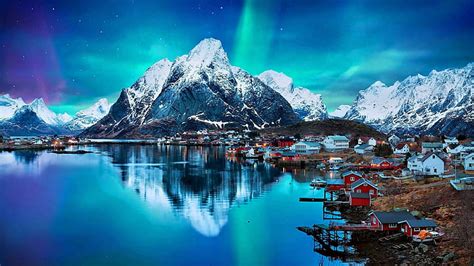 Hd Wallpaper Norway Skibotn Northern Lights Aurora Tromso Aurora