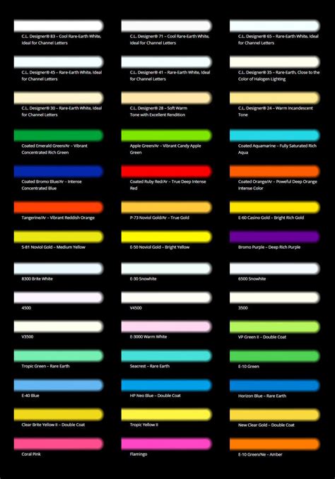 Neon Colour Chart Neon Colours In 2019 Pinterest Neon Colors Pin On