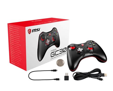 Msi Force Gc30 Wireless Rechargeable Dual Vibration Gaming Controller