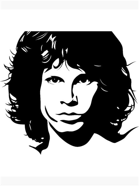 Jim Morrison Clipart Art Print By Gochlangarker Redbubble